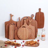 Wooden Serving Platter – Steak Board Pizza Tray & Dessert Plate Home Dining