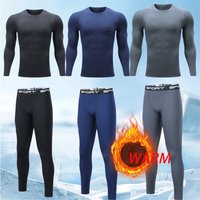 Men's Fleece-Lined Compression Workout Pants - High Elasticity, Quick-Dry, Thermal Training & Basketball Leggings For Gym & Outdoor Sports