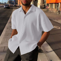 Clothing Loose Shirts Trend Casual Shirts Beach Striped Shirts