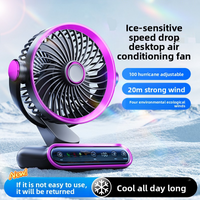 USB Rechargeable Desk Fan Dorm & Office Powerful Cooling Ultra Quiet Long Battery Life 