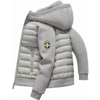 Men's Clothing Men's Trendy, Lightweight, Loose-fit Hooded Jacket; Casual Solid-color Style With Color-blocking Details; Suitable For Couples.