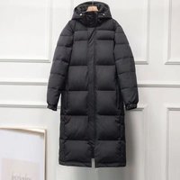 Clothing Cotton Jacket Super Long Over Knee Jacket