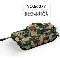King Tiger Tank WWII Heavy Panzer VI Building Blocks Model Kit Military Classical Model For Adults