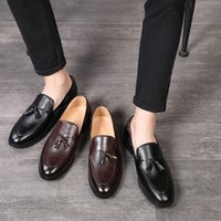 Men’s Oxford Synthetic Leather Wingtip Comfortable Business Casual Shoes