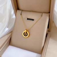 Roman Digital Necklace For Wome Stainless Steel Non Fading Choker Neckchain Korean Fashion Jewelry For Wedding Gift