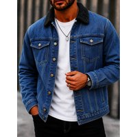 Men's Casual Denim Jacket Handsome Trendy American Youth Style Spring Autumn Versatile Top