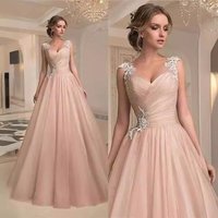 Clothing Elegant V Neck Sleeveless Mesh Bridesmaid Dress Wedding Party Formal Banquet & Reception – Slim Fit Flattering Design