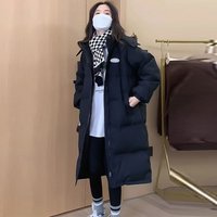  Oversized Long Puffer Coat – Thickened Quilted Winter Jacket Hood Knee Length Streetwear Style