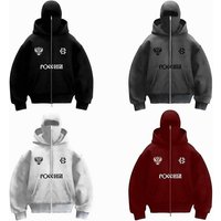 Velvet Double Hat Hooded Sweatshirt Autumn Winter Style Loose Y2K Hooded Jacket