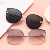 Sexy Retro Cat Eye Sunglasses Women Brand Designer Metal Luxury Sun Glasses Female Black Vintage Fashion Ladies Oculos De Sol