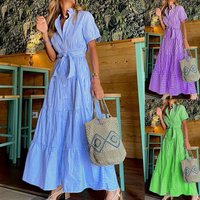 Clothes Casuel Printed Fashion Loose Fitting Dress