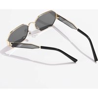 Fashion Fashion Vintage Brand Designer Retro Metal Rectangle Sunglasses Female Male Popular Glasses