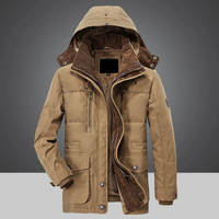 clothing cotton padded padded jacket medium length pile thickening