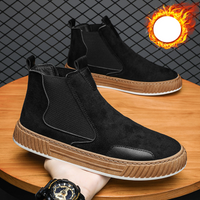 casual cotton boots fleece summer fashion thermal insulation cotton shoes leather boots soft soled shoes outdoor sports shoes