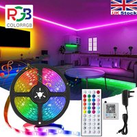5 20M LED Strip 5050 RGB Lights Changing Tape Cabinet Kitchen Lighting UK