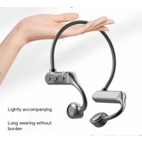 Wireless Bluetooth Earphones Bone Sound Conduction Concept Wireless Bluetooth Earphones Running Sports Without Entering Ear