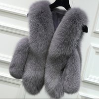 Clothing Imitation Fur Vest Imitation Fox Fur Fur Vest Spliced short Fur Coat