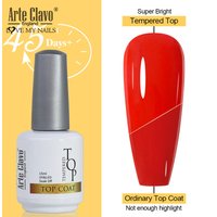 Arte Clavo 15ml Base Coat Super Top Coat Matte Top Coat Rubber Base Gel Soak Off UV Gel Nail Art Salon Gel Varnish Function Gel