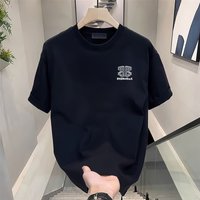 Clothing Handsome Heavyweight Pure Cotton Short Sleeved T Shirt Summer Ins Trendy Street Loose Round Neck Top