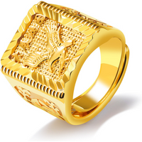 Men's Jewelry Fashion Simple Personality Wings Copper Ring Jewelry Hip Hop All Match Trendy Ring Accessories