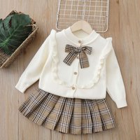 Sweater Autumn New Girl Baby Princess Dress Girls‘ Two Piece JK Set