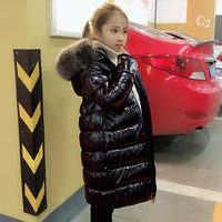 Mother & 2024 Down Jacket Long Over Knee Thick Big Fur Collar Clothes Fashion