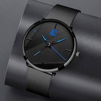 Fashion Watches Luxury Ultra Thin Stainless Steel Mesh Strap Quartz Watch