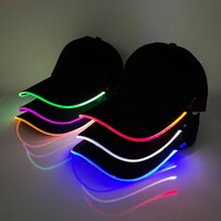 Fashion Glowing Baseball Cap LED Light Up Hiphop Hat Bar Club Props Fluorescent Hat DJ Dance Supplies Costume