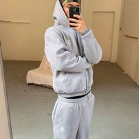 Men’s Clothing European And American SUVENE Track Suits Street Trend Hip Hop Zipper Loose Solid Color Sports Suit