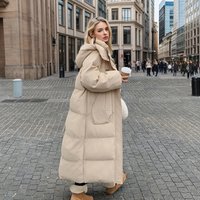 Clothing Cotton Padded Jacket Long Over Knee Fashion Winter Padded Cotton Padded Jacket
