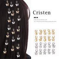 Stylish Simple Metal Butterfly Hair Clips Geometric Open Hair Sets Braiding & Dreadlocks Accessories