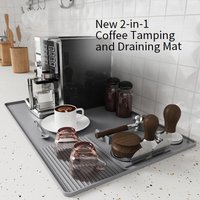 Dinnerware Coffee Machine Silicone Mat Tray Bar Drain Mat Coffee Pressing Powder Mat Protective Mat Dining Table Insulation