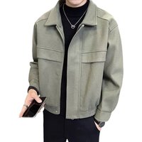 2027 Fashion Likezhen Pishi Woolen Jacket Outerwear Youth/Men High-End Trendy Brand Turn-Down Collar New Style Elegant Coat