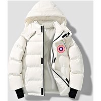 His & Hers US Map Embroidered Puffer Jacket Couples Windproof Winter Coat Minimalist Design Streetwear Outerwear