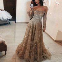 Clothing Sparkling Tube Top Long Sleeve Tube Top Dress Long Dress
