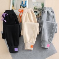 Clothing loose velvet sweatpants thickened