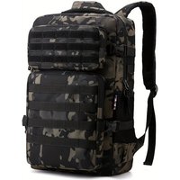 Tactical Backpacks Men's Camouflage Backpack, Hiking And Camping Backpack, LargeCapacity Multi-layer Outdoor Sports Back