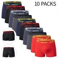 Casual Fashion Boxer Briefs Seamless Breathable Moisture Wicking Cotton Spandex Underwear Sports European Sizes