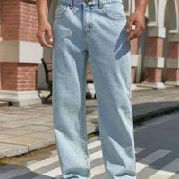  High Waisted Loose Fit Jeans – Comfortable & Stylish Straight Leg Denim 