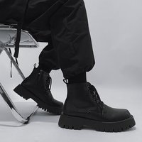 Shoes British Tooling Boots Top Layer Leather Martin Boots Leather Short Boots