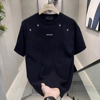 Men's Clothing Trendy Short Sleeved Ins Pure Cotton Summer New Men's Printed T Shirt Trendy Men And Women All Match Round Neck T Shirt Men
