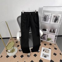 High Street Style Slim Fit Jeans Vibe Slightly Flared Straight Leg Cargo Pants Cool Sophisticated Look