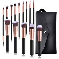 14 black makeup brush Beauty tools off-the-shelf foundation brush