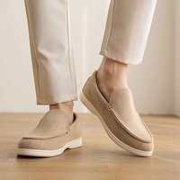 SHLIANG Loafers Fashion Leather Shoes Comfort Slip on Driving Shoes Casual Mocasines De Hombre Y0469