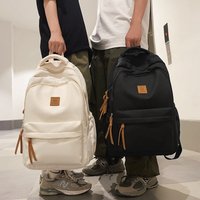 Backpack Korean Style Japanese Simple Design Middle High School College Students Large Capacity Nylon