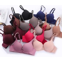 thin Massage Cup Bra Sexy Underwear Push-up Adjustable Women’s Comfortable Bra Set