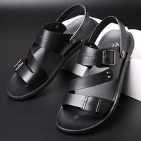 Sandals leather casual trend beach shoes flip flops pair sandals