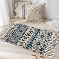 Home Textile Outdoor Camping Picnic Mat Spring Outing Foldable Easy To Care Woven Carpet Ethnic Style Homestay Decorative Carpet