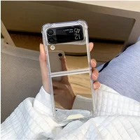 Make Up Mirror Phone Case Samsung Galaxy Z Flip 3 4 5 6 7 Fe Flip7 Flip6 Protective Slim Hard Cover