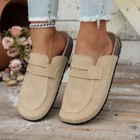 New Clogs Women Fashion Suede Mules Slipper Classic Cork Antislip For Outdoor Slippers With Arch Support